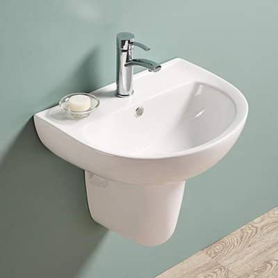 POSEIDON PW5443B CARE WASH BASIN 550*440*140MM GLOSS WHITE