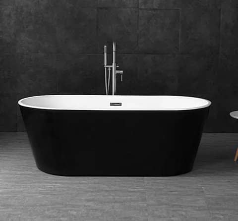 INSPIRE IVBT VOGHERA FREESTANDING BATHTUB 1500 & 1700 BLACK & WHITE