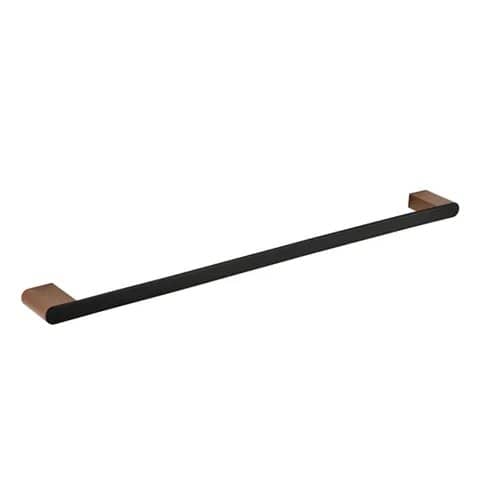 INSPIRE IS3211 ZEVIO SINGLE TOWEL RAIL 600MM CHROME AND GOLD BLACK