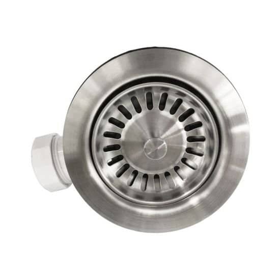 AQUAPERLA TWMOO 80/114MM KITCHEN SINK WASTE (WITH OVERFLOW) CHROME