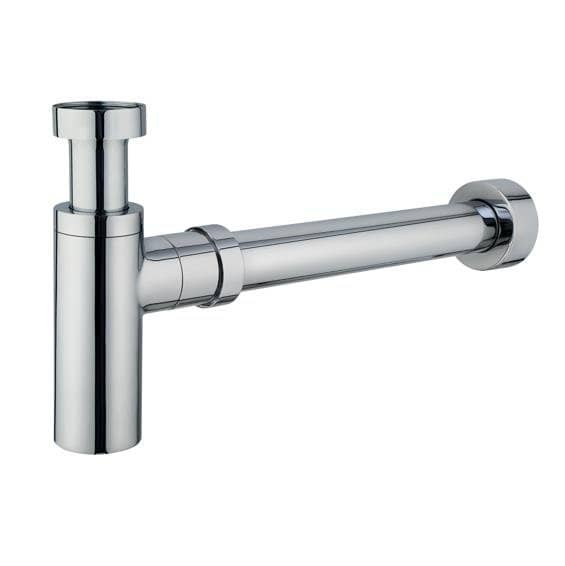 POSEIDON PBT226 BRASS 40MM BOTTLE TRAP CHROME / MATTE BLACK