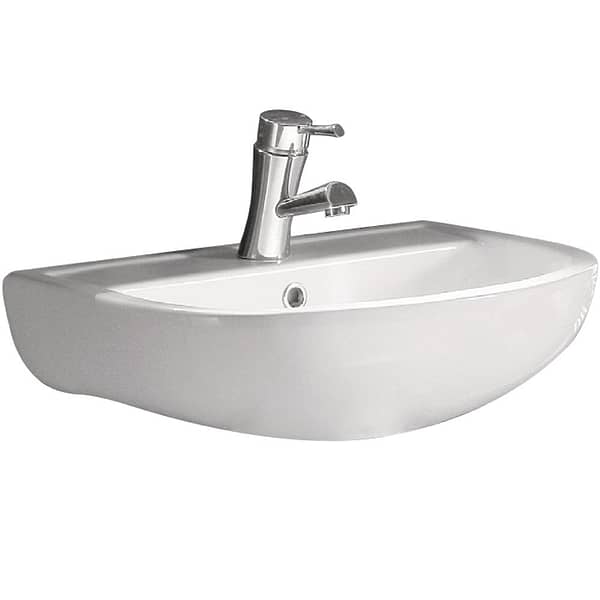 FIENZA 601201W RAK COMPACT ARCH 550 WALL-HUNG BASIN GLOSS WHITE