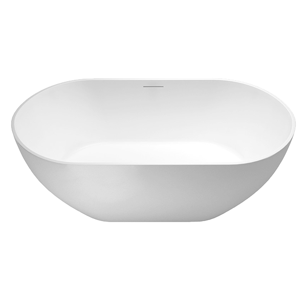 ABEY 27472 FORMOSO FREESTANDING NATURAL STONE BATH 1500 GARETH ASHTON MATTE WHITE