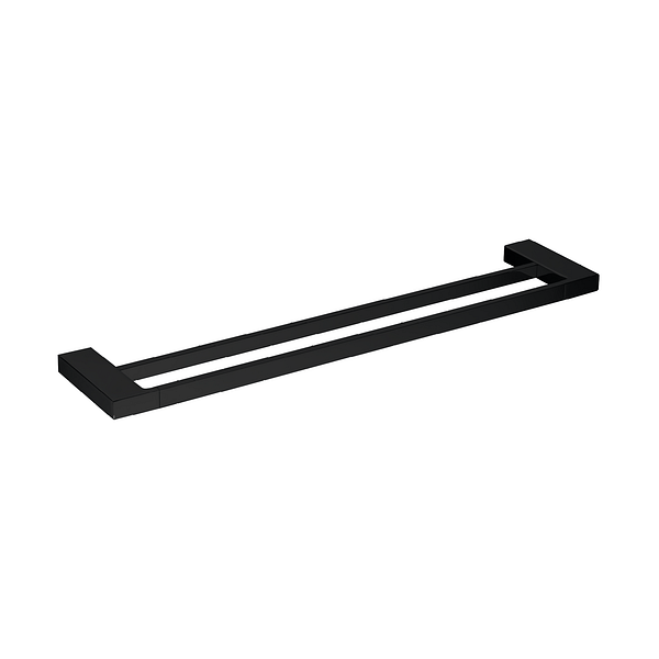 POSEIDON CDTB700-B CELIA SQUARE DOUBLE TOWEL RING 700MM MATTE BLACK