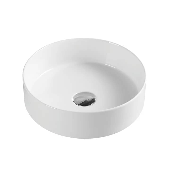 UNICASA SPIN 35 SPIN ABOVE COUNTER ROUND BASIN GLOSS WHITE