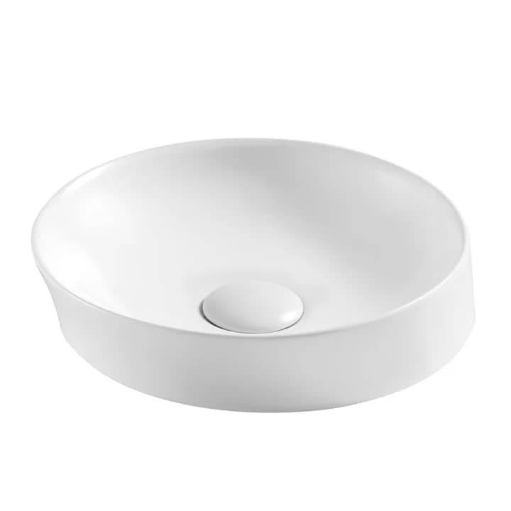 UNICASA SPIN 34B SPIN ABOVE COUNTER ROUND BASIN GLOSS WHITE