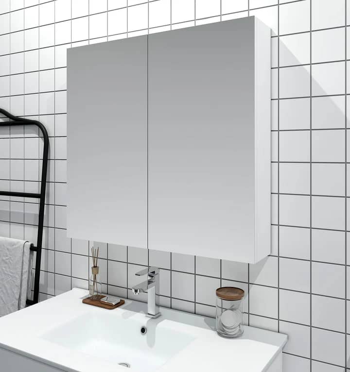 UNICASA BIMP-902-GW BIANCA PVC SHAVING CABINET 900MM GLOSS WHITE