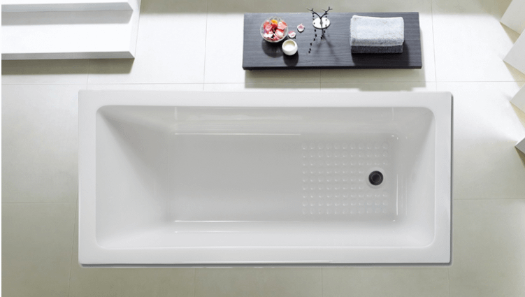 POSEIDON SANDY DROP-IN BATHTUB GLOSS WHITE