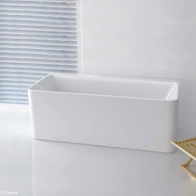 FIENZA FR13572 DELTA BACK TO WALL ACRYLIC BATH 1500 GLOSS WHITE