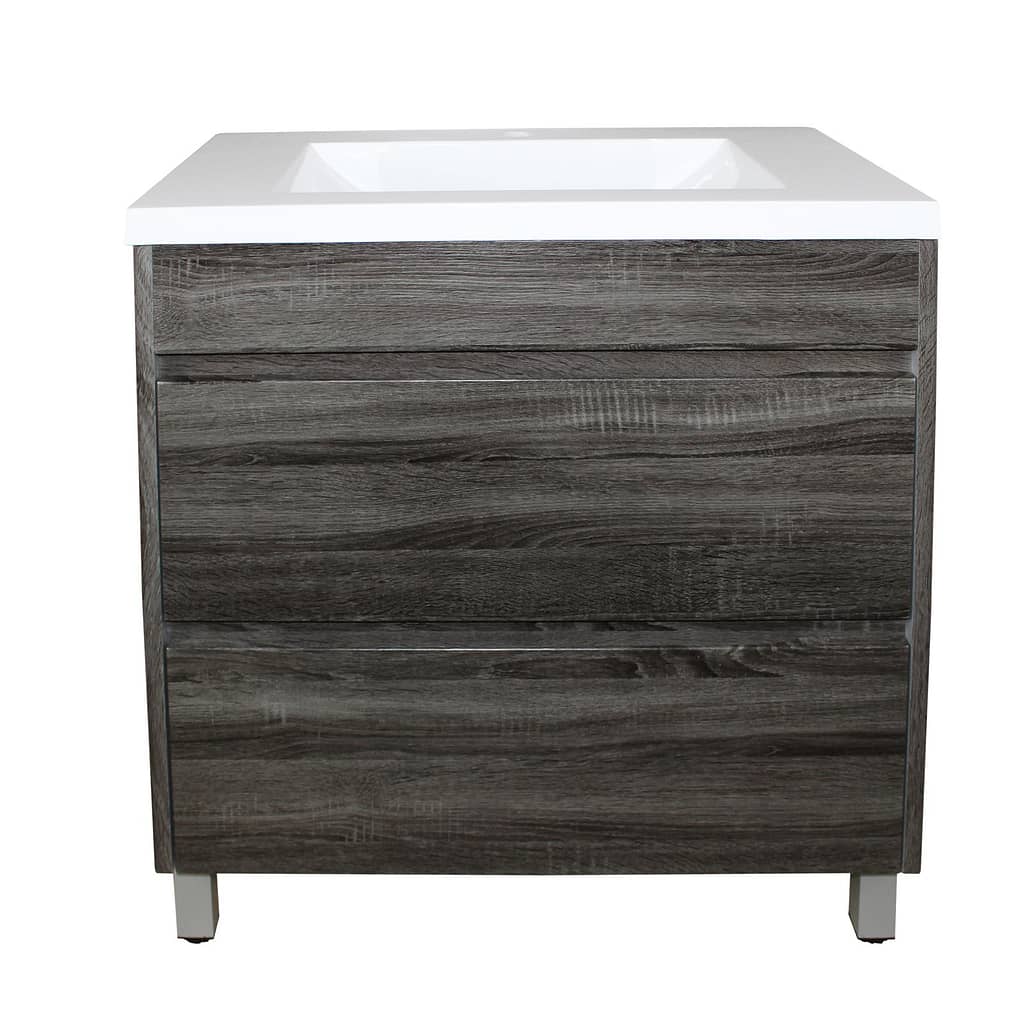 POSEIDON DG6046LG QUBIST MDF FLOOR STANDING VANITY 590*830*460 CABINET ONLY DARK GREY