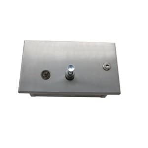 RECESSED HORIZONTAL SOAP DISPENSER SATIN STAINLESS STEEL METLAM ML640AS