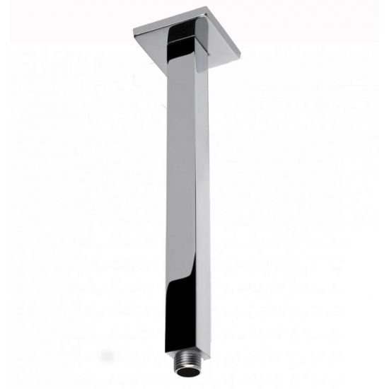 AQUAPERLA CH0106.SA SQUARE CEILING SHOWER ARM 600MM CHROME