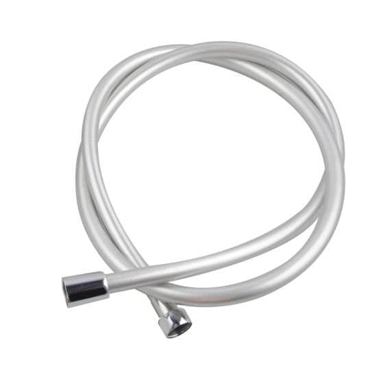 AQUAPERLA PVC SHOWER HOSE 1500MM SILVER