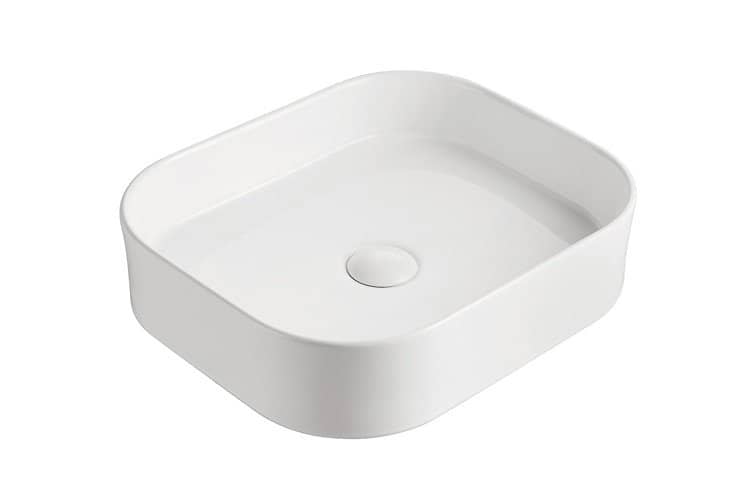 RECTANGULAR ABOVE COUNTER BASIN LOUIE GLOSS WHITE TOPCLOU4537GW ADP